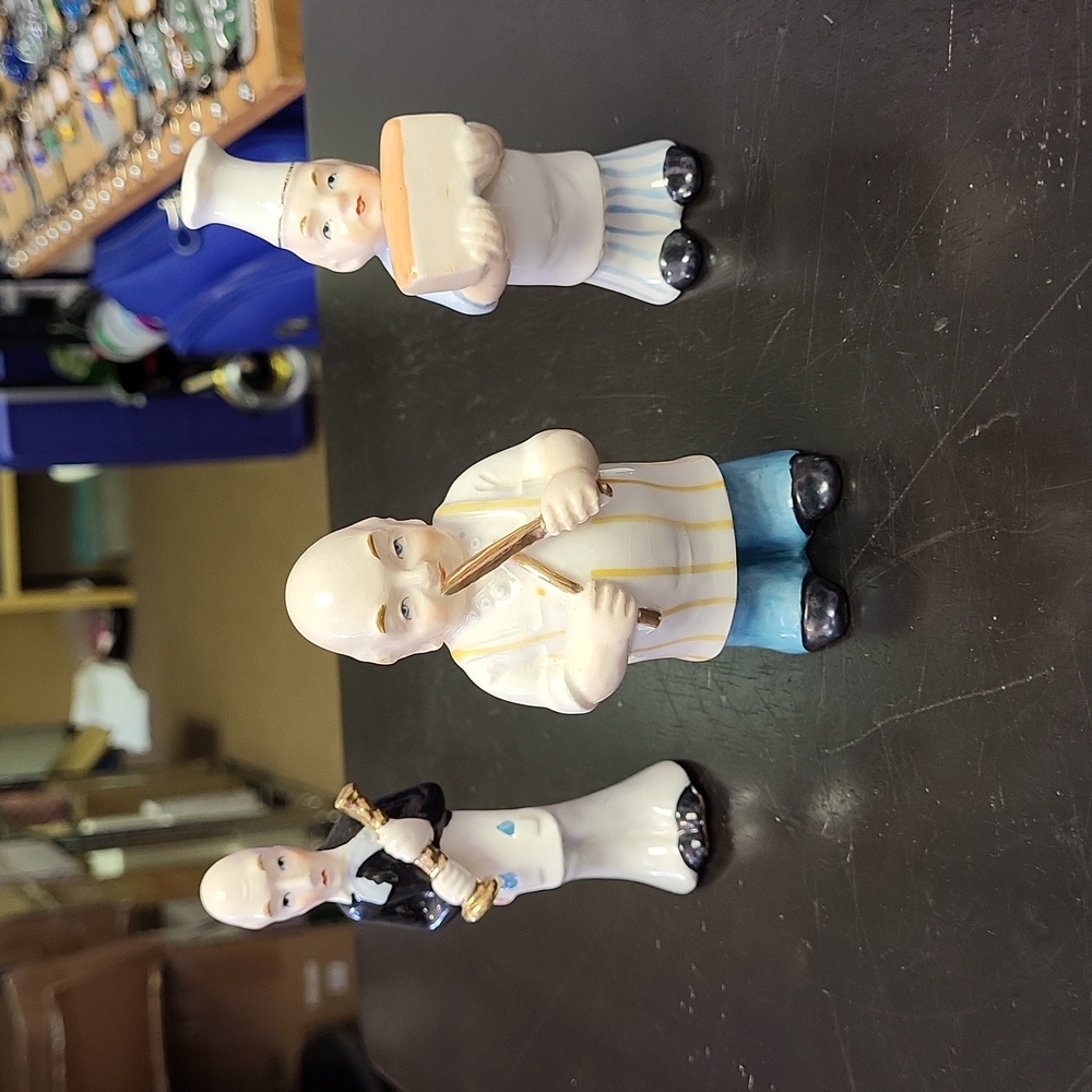 The butcher, the baker, and the candle stick maker ceramic collectors items